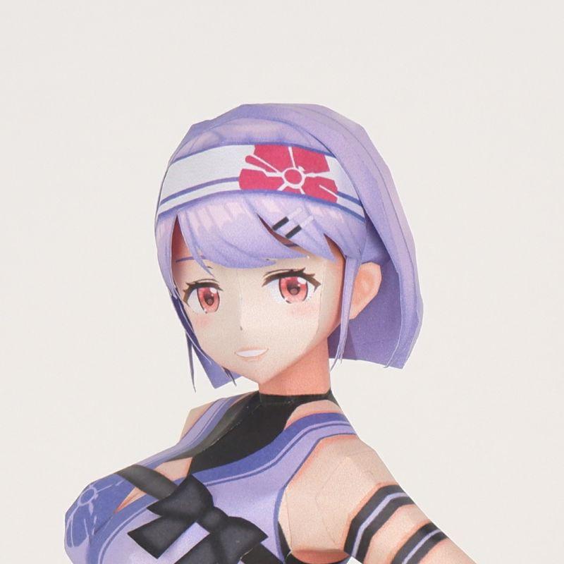 Mô hình giấy anime girl Anime Virtual idol VTuber Asano Akane