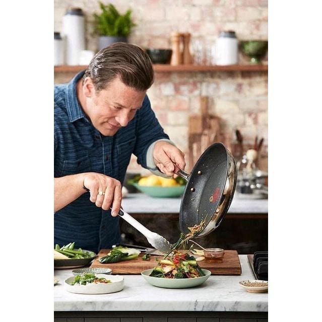 Chảo Chống Dính Tefal Jamie Oliver, Đường Kính 24cm, Dẫn Nhiệt Tốt, Dùng Cho Mọi Loại Bếp, Nhập Đức, Hàng Chính Hãng