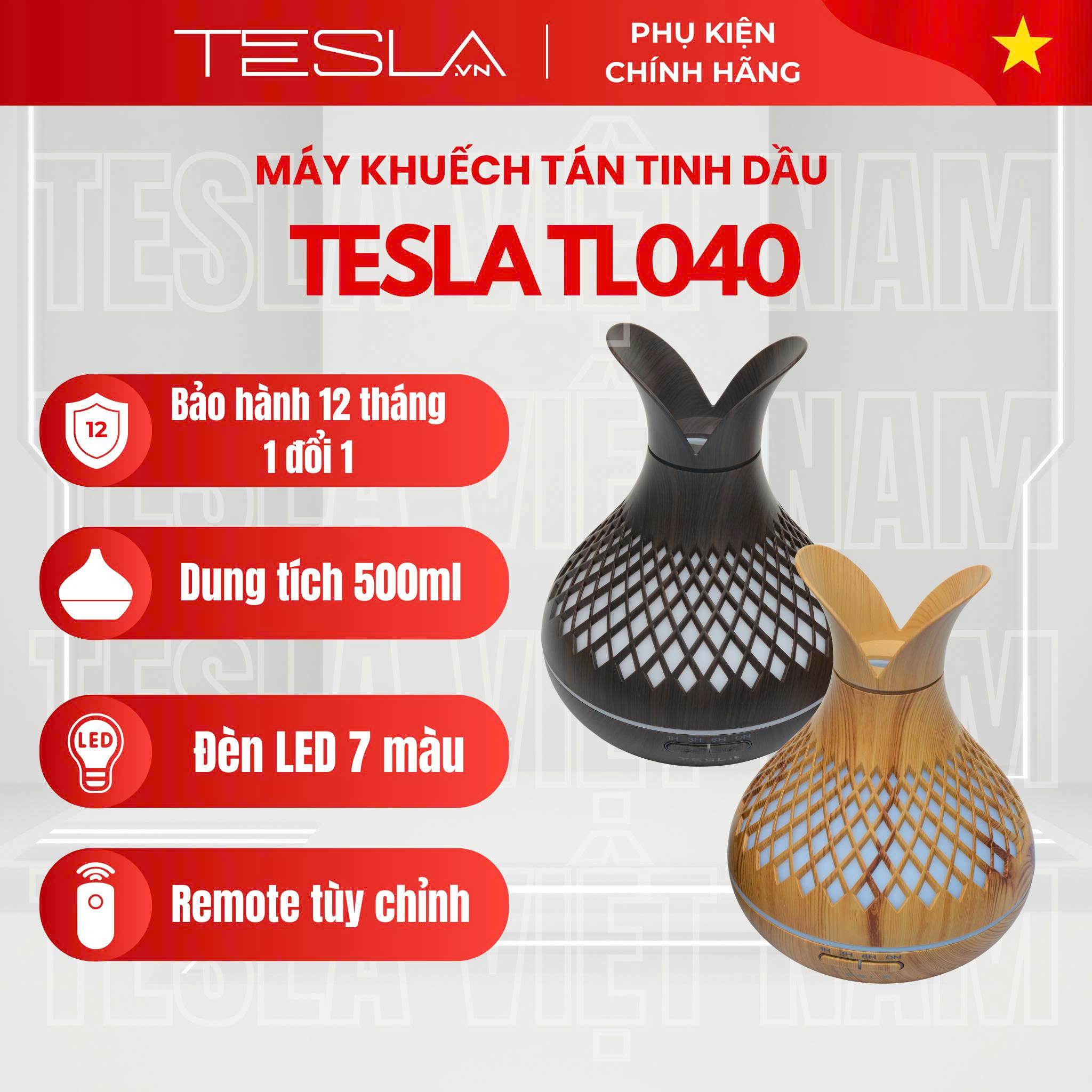 Máy Khuếch Tán Tinh Dầu Tesla TL040