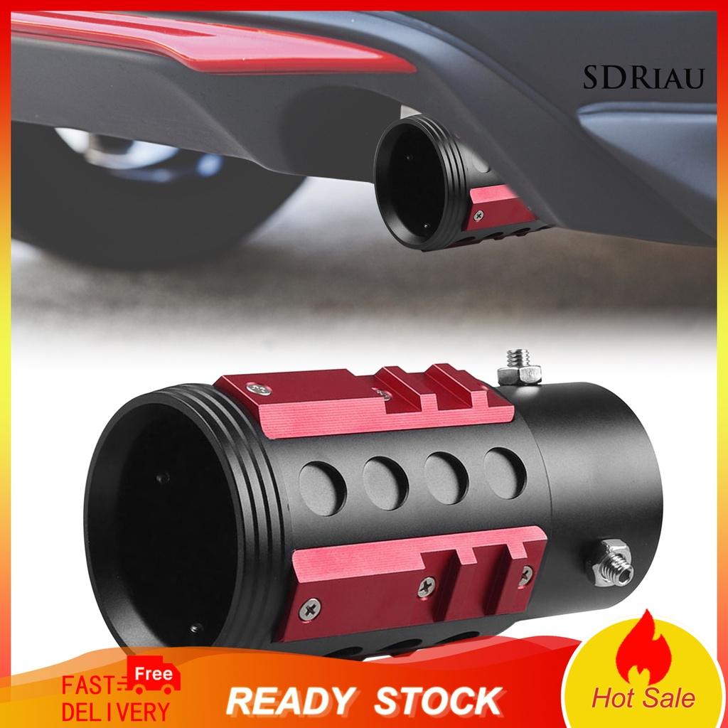 SDriy_Exhaust Tail Pipe Heat-resistant Anti-corrosion Aluminum Alloy Car Modification Tail Muffler Tip for Car