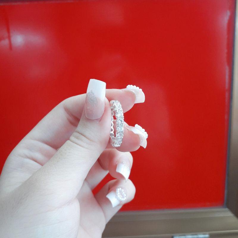 Nhẫn bạc full hột lớn YN JEWELRY