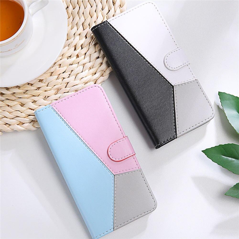 Bao Da Điện Thoại Dạng Ví Trơn Bóng Cho Dòng Samsung Galaxy A51 A71 A50 A30 A70 A20 A40 A10 A01 A11 A21 A31 A41 A21S A20E A50S