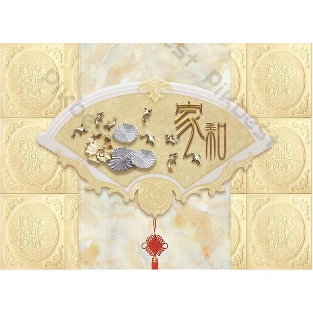 Tranh dán tường Tranh phong thủy tường nhà phong phú hiện đại, tranh dán tường 3d hiện đại MS625700
