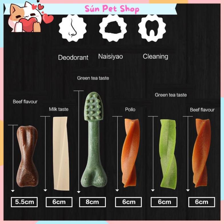 Xương gặm làm sạch răng cho chó Hello Joy gói 800gr