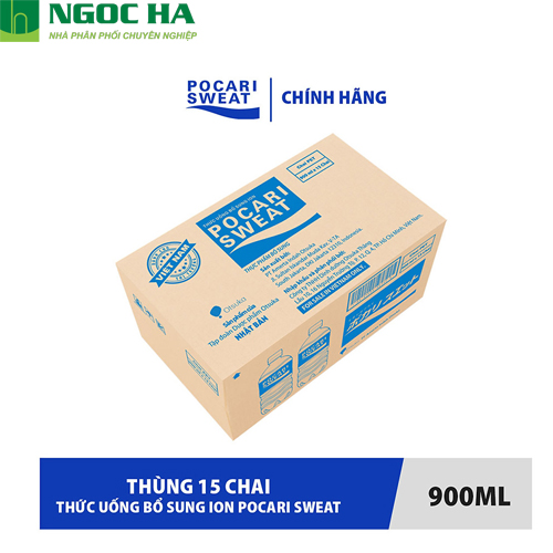 Thức uống bổ sung ion Pocari sweat thùng 15 chai 900ml