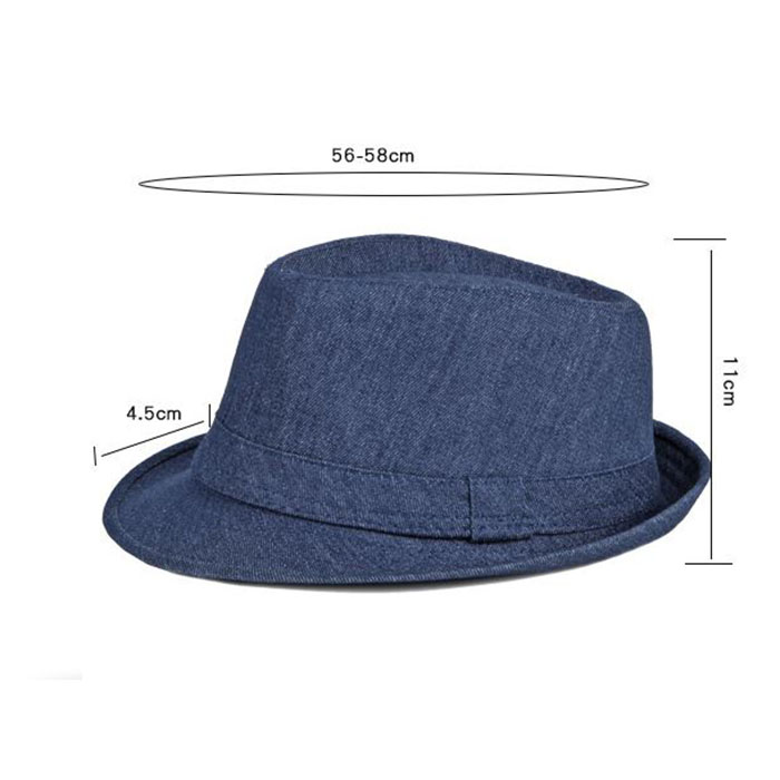 Mũ phớt Fedora Denim đẹp, chất liệu cao cấp cho nam và nữ