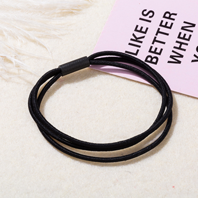 Combo 5 Dây Chun Buộc Tóc, Thun Cột Tóc Mảnh 3 Vòng Màu Sắc Nhã Nhặn SC23