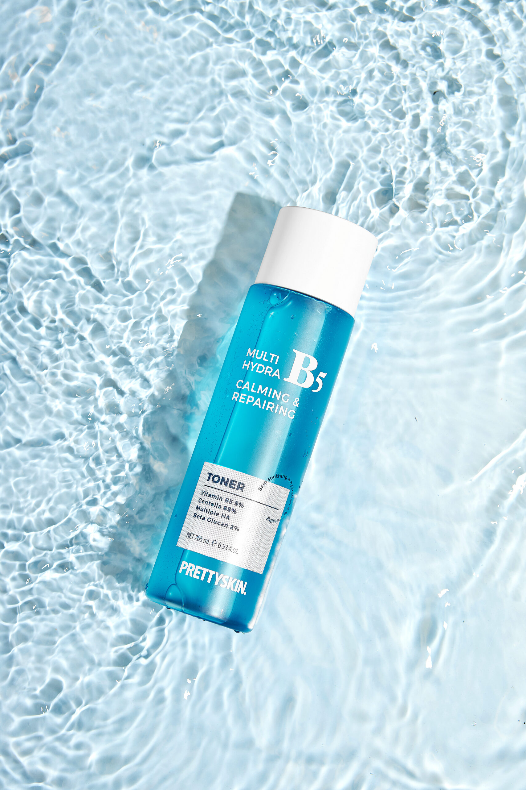Nước Hoa Hồng Phục Hồi Dưỡng Trắng PrettySkin Multi Hydra B5 Calming &amp; Repairing Toner 205ml