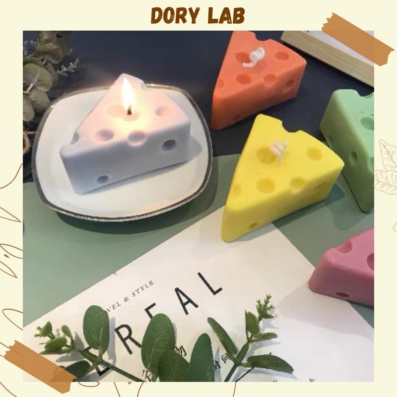 Nến Thơm Phô Mai Ngũ Sắc Không Khói, Phụ Kiện Decor Chụp Ảnh - Dory Lab