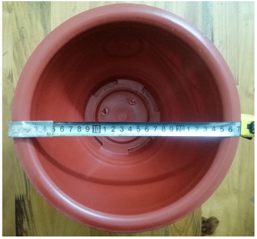 5 Châu Nhựa Trồng Cây Bình Thuận Plastics Hình Tròn PLT280 Màu Đỏ Kích Thước 280x150