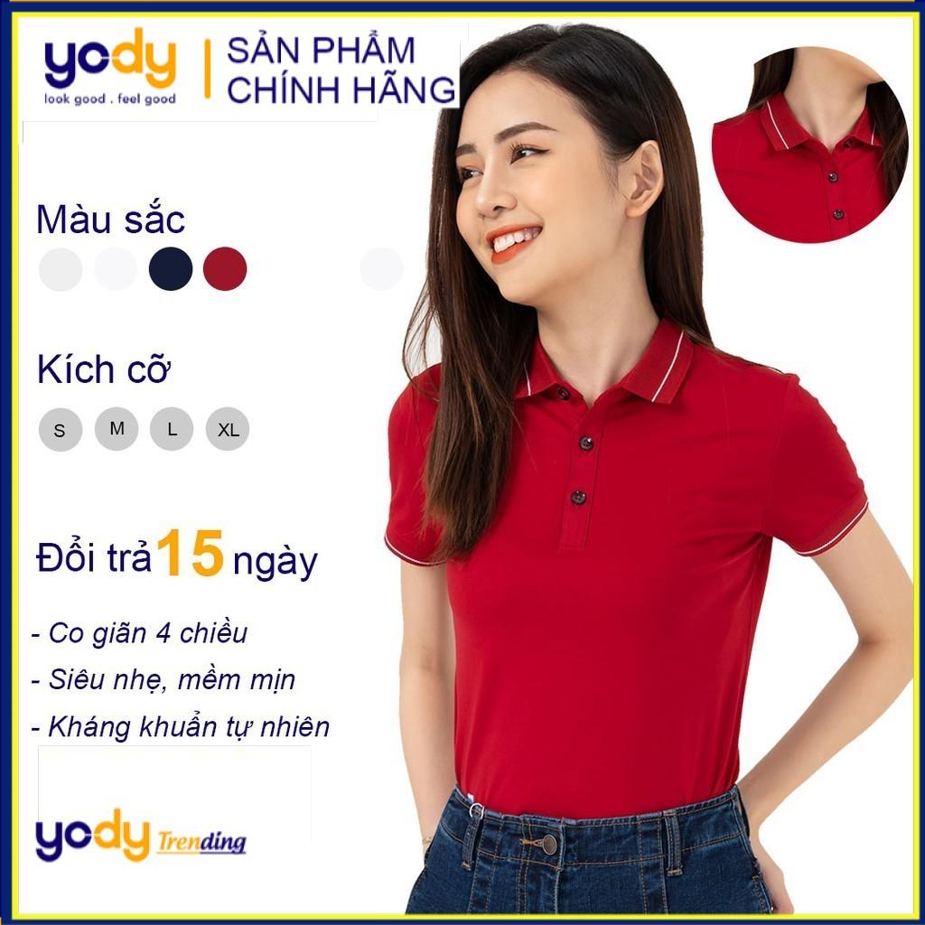 Áo Phông Polo Pima Nữ YODY chính hãng, Áo Thun Polo 95% Cotton Thoáng Mát Chống Tia UV  APN3010