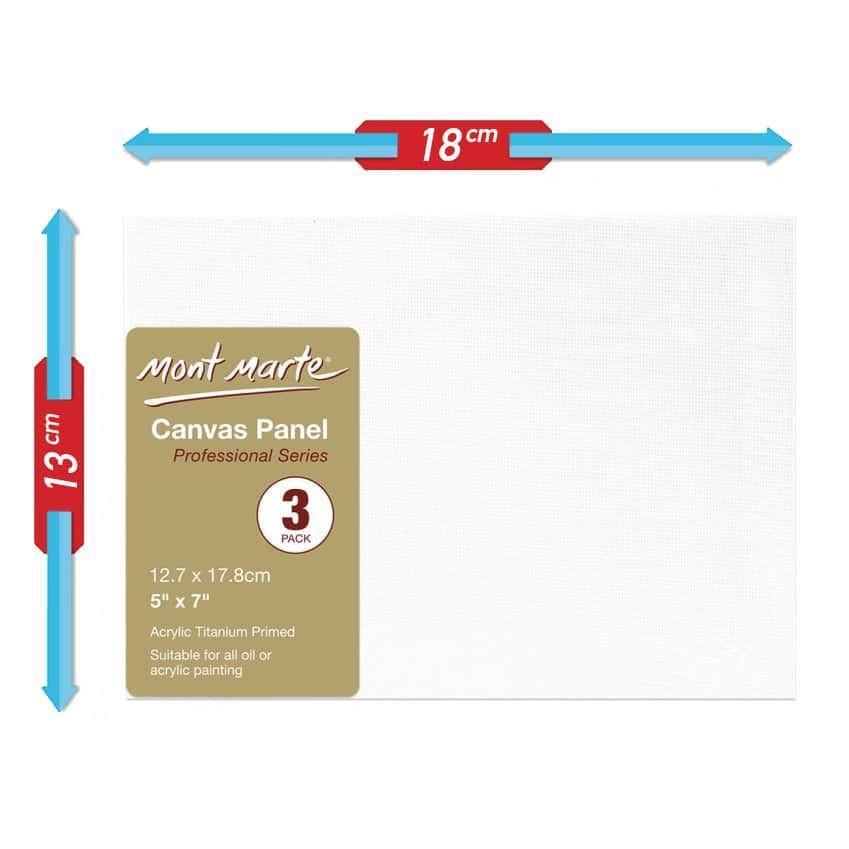 Bộ 3 Bảng Vẽ Canvas Panels 13x18cm CMPL1318