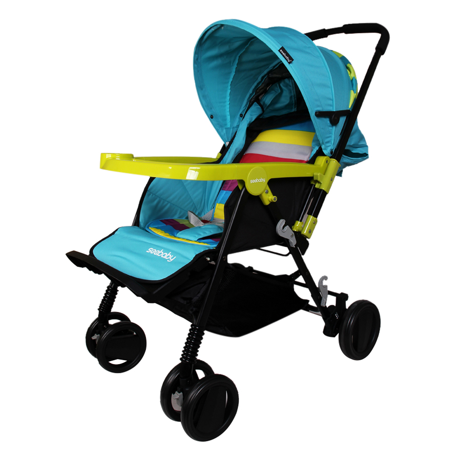 Xe Đẩy Trẻ Em 2 Chiều Seebaby T11-BLUE - Mẫu Mới 2017