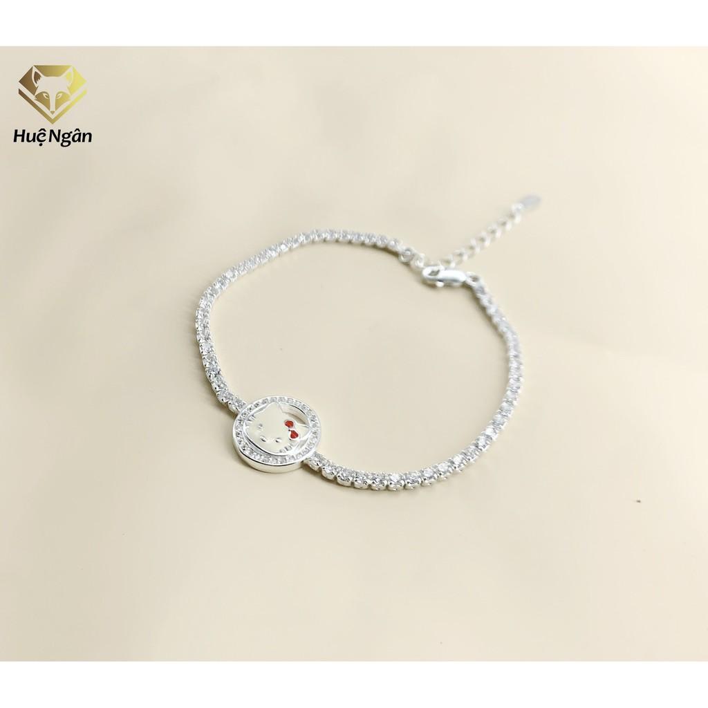 Lắc tay bạc 925 Huệ Ngân - Mèo KITTY X21