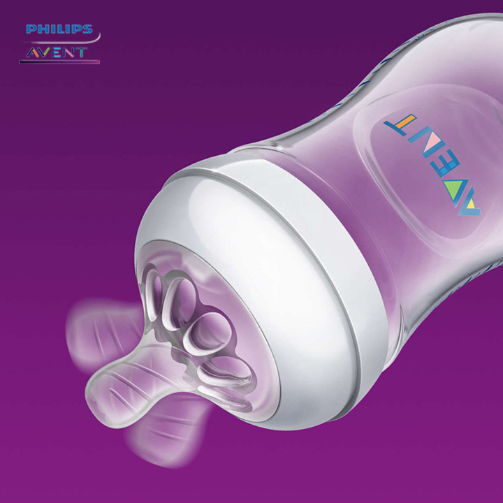 Bình sữa Philips Avent cho bé mô phỏng tự nhiên Bình tập uống đựng sữa cho trẻ sơ sinh chống sặc cổ rộng không có BPA Tặng móc khóa xinh xắn thương hiệu Bamboo Life