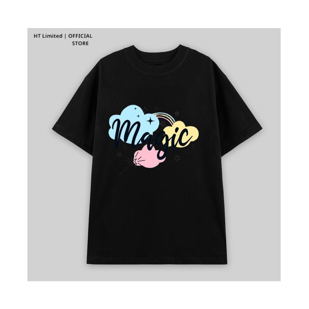 Áo thun thiết kế Unisex họa tiết magics basic local brand, Cotton Cao Cấp 100%