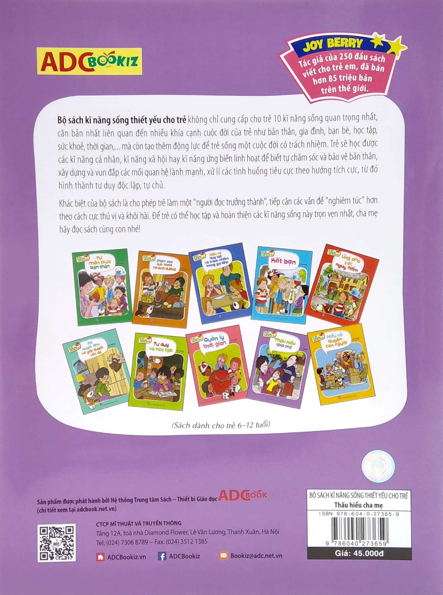 Bộ Sách Kỹ Năng Sống Thiết Yếu Cho Trẻ - Thấu Hiểu Cha Mẹ