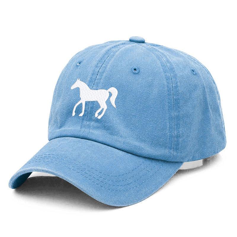 Con ngựa mới thêu cotton bóng chày mũ bóng chày thời trang nữ đàn ông mũ thể thao che mặt snapback mũ phế che phủ mũ ngoài trời thoáng khí Color: Yellow