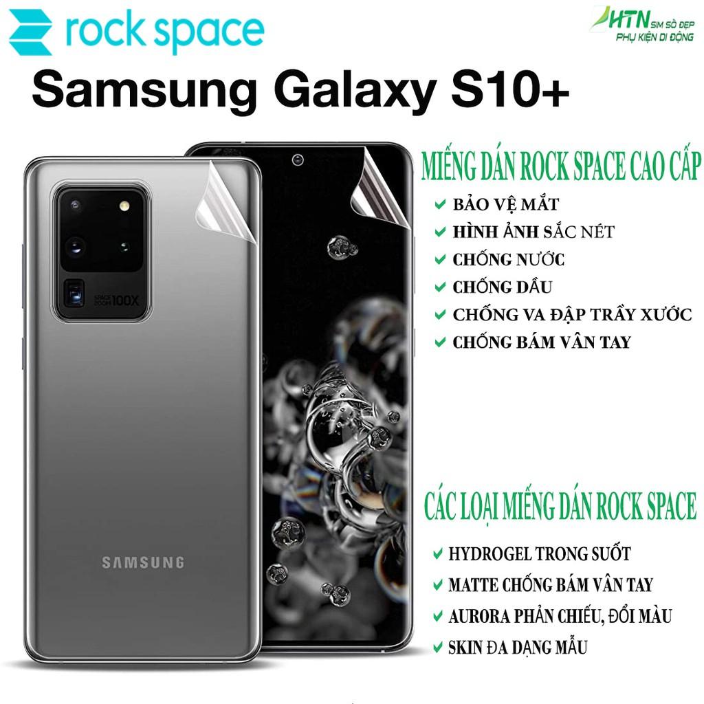Miếng dán PPF samsung S10+/S10 Plus cao cấp rock space dán mặt trước/ mặt sau lưng bảo vệ mắt, tự phục hồi vết xước nhỏ - Hàng chính hãng