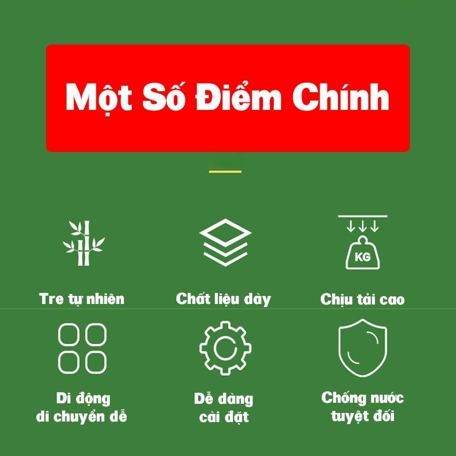 Giá kệ treo quần áo đa năng gỗ tre tự nhiên Vango V4 cao cấp, Phong cách nội thất phòng ngủ hiện đại, sang trọng