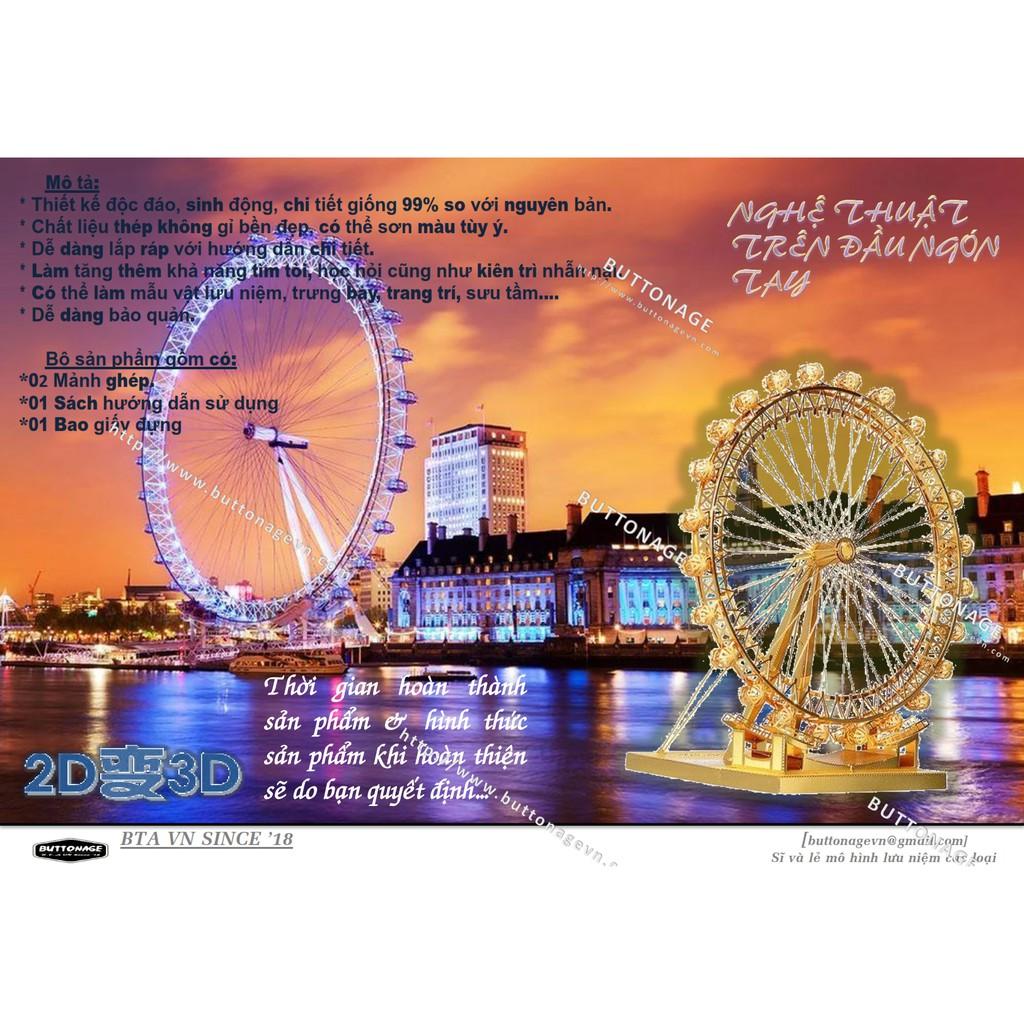 Mô Hình Lắp Ráp 3d Vòng Xoay Mắt Luân Đôn