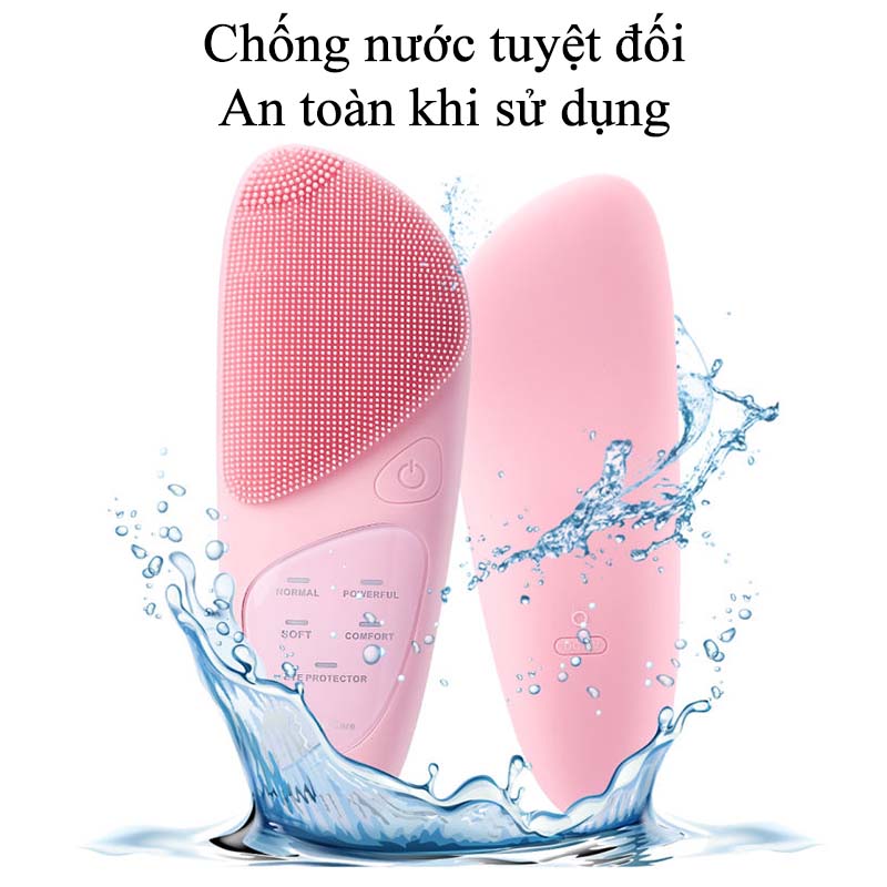 Máy Rửa Mặt Mini Cầm Tay Đa Năng Máy Massage Mặt Đầu Silicon Nén Nóng Giúp Sạch Sâu Da Chăm Sóc Mắt Đẩy Tinh Chất Dụng Cụ Làm Sạch Lỗ Chân Lông Và Tẩy Da Chết Dụng Cụ Làm Đẹp Gia Dụng Sạc USB