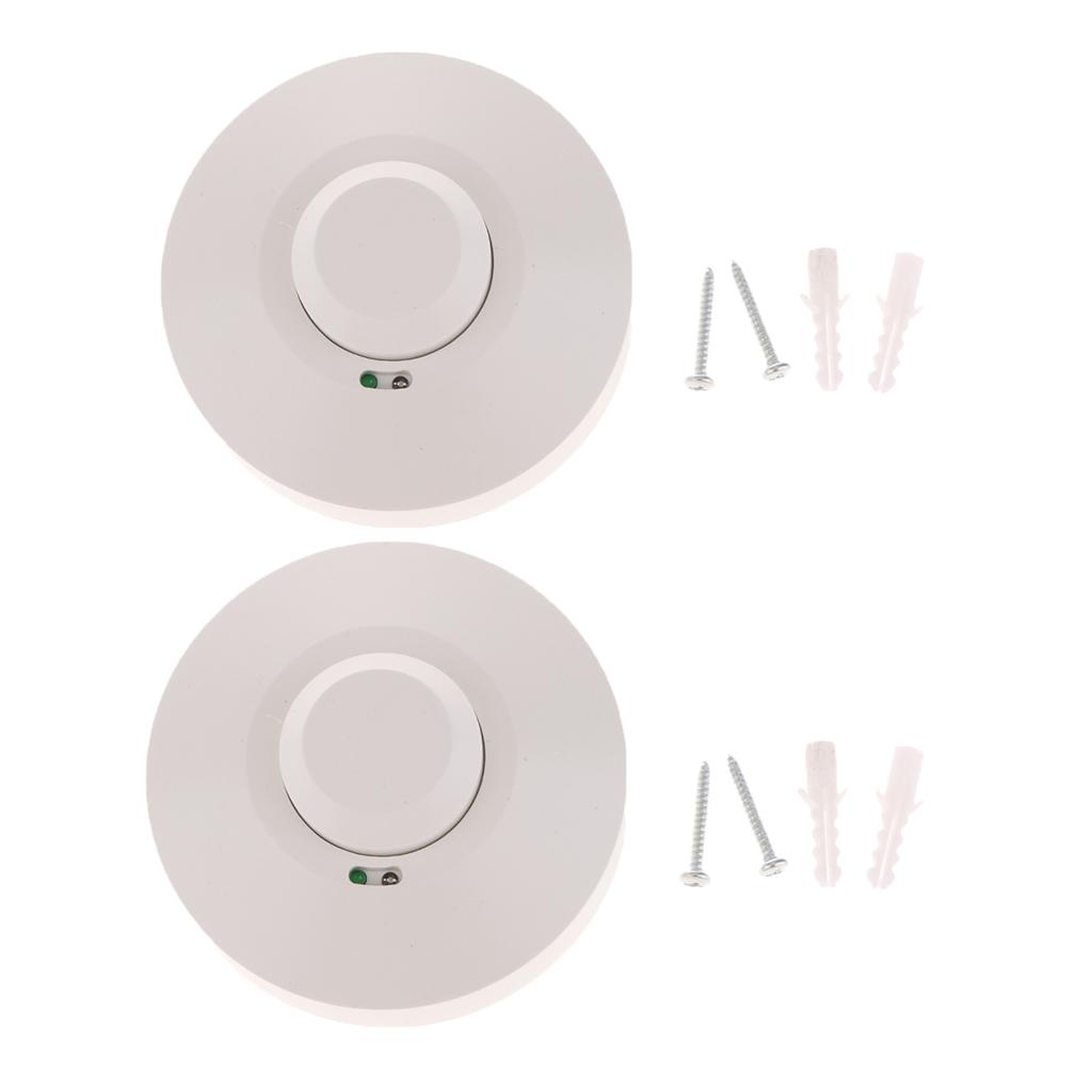 2 Cảm Biến Radar Vi Sóng Ánh Sáng Chuyển Đổi Cơ Thể Chuyển Động Switch-DC12-24V