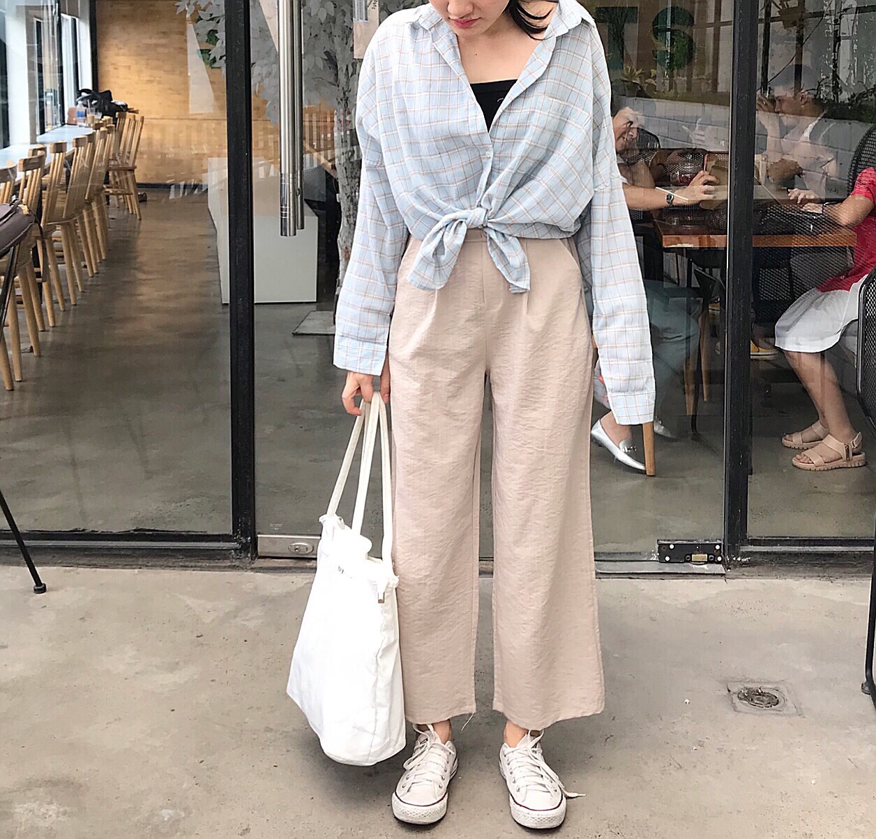 Áo Sơmi Caro Nữ Tay Dài