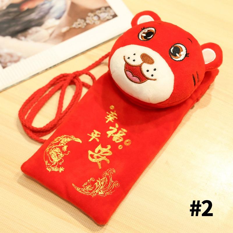 1PC Tiger Year Red Envelope Wallet Lucky Bag 2022 Lucky Pocket New Year