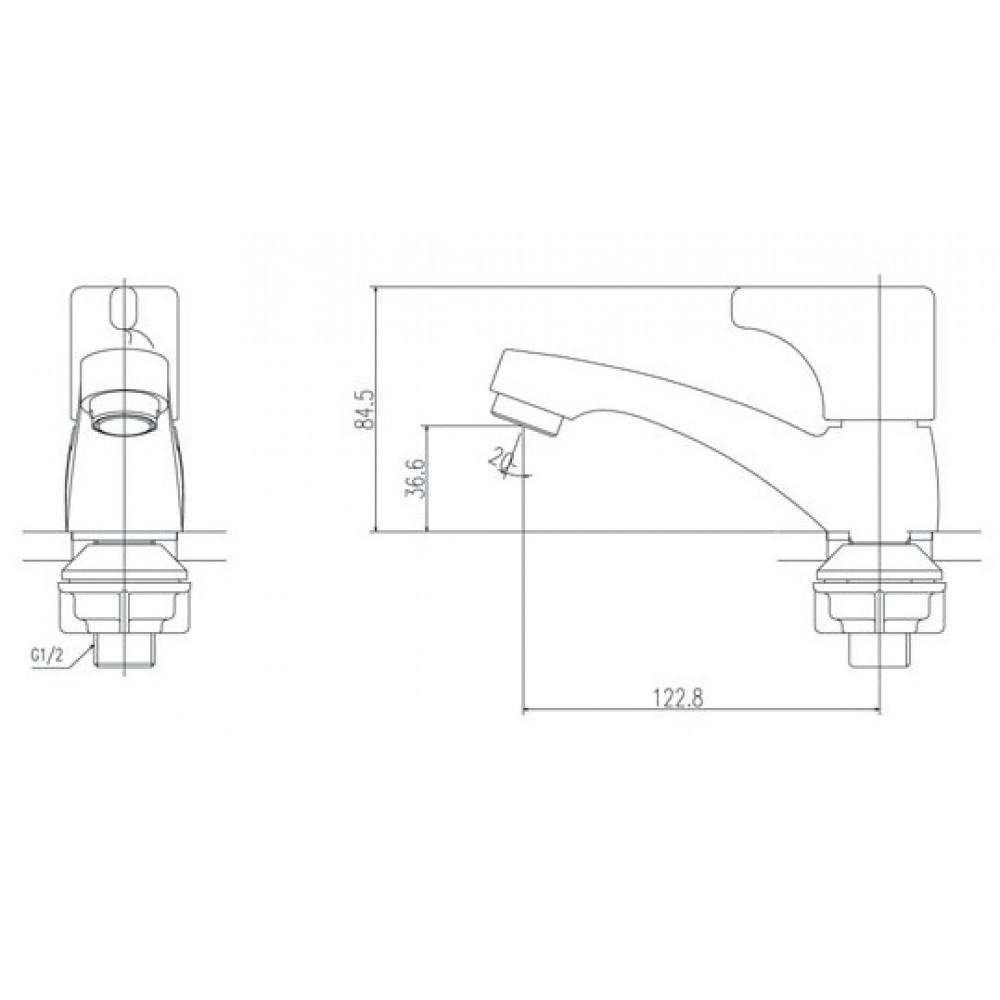Vòi Chậu Rửa Mặt INAX Lạnh - Vòi Lavabo Rửa Mặt INAX Lạnh