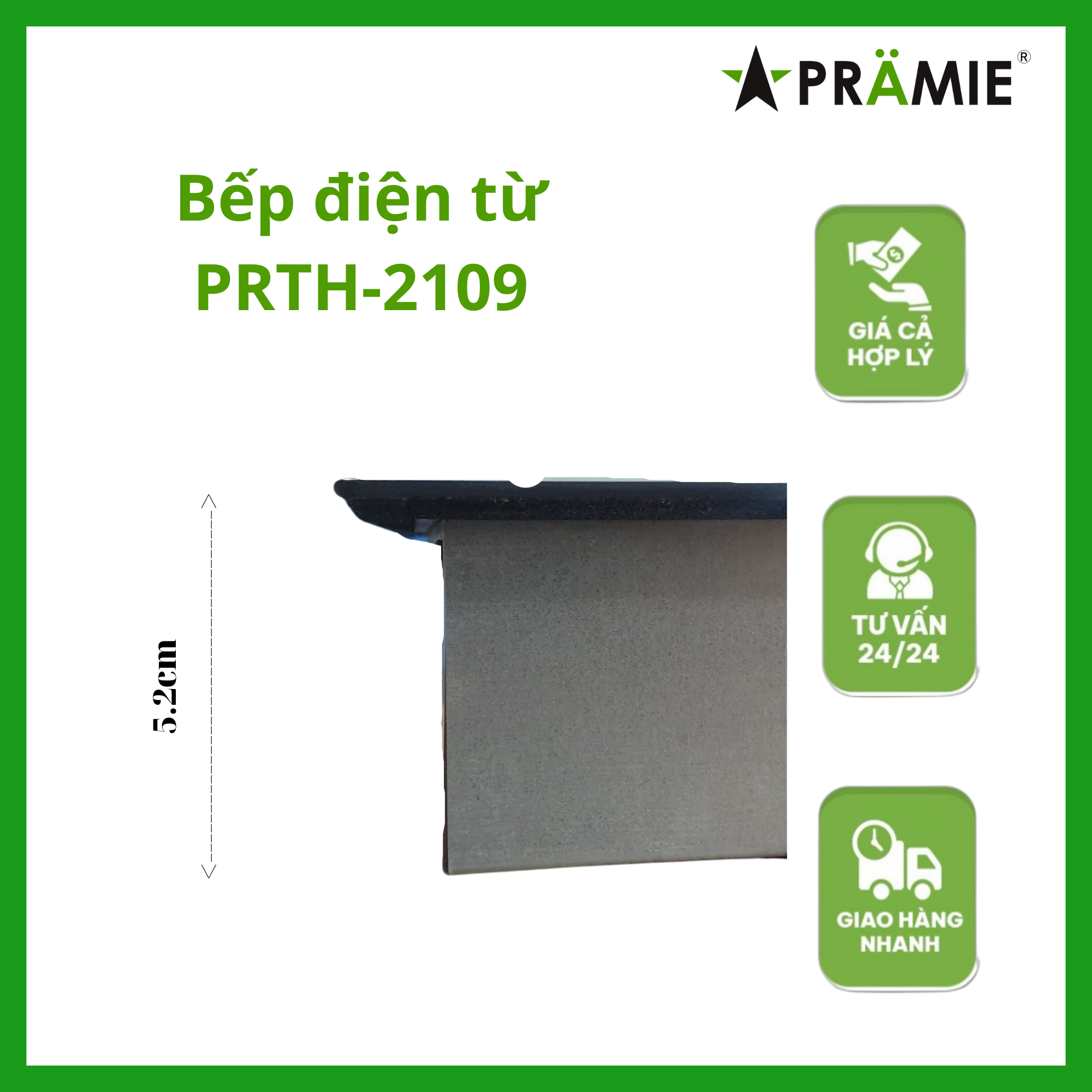 Bếp điện từ đôi Pramie PRTH -2109 _Môt từ một hồng ngoại_hàng nhập khẩu Thái Lan 