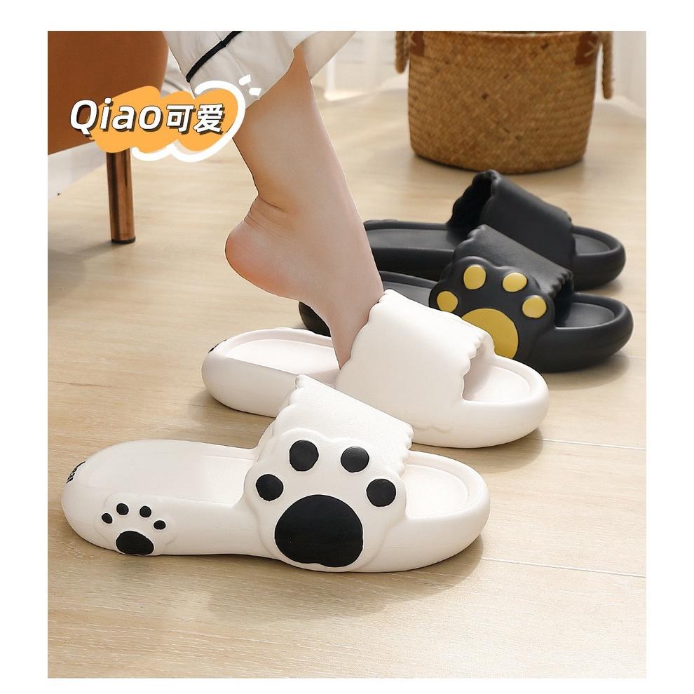 Dép đúc quai ngang họa tiết CHÂN GẤU dễ thương