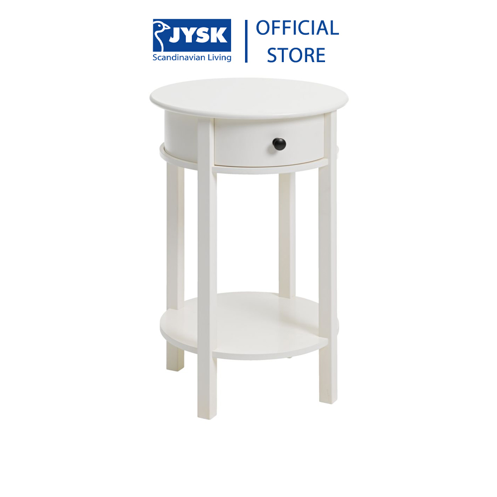 Tủ đầu giường | JYSK Egeby | gỗ công nghiệp | trắng | DK40xC61cm