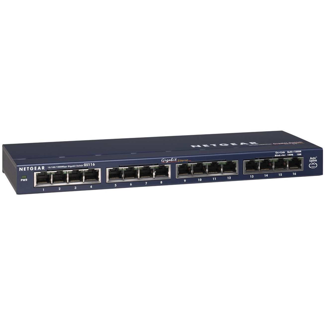 Bộ Chia Mạng Để Bàn 16 Cổng 10/100/1000M Gigabit Ethernet Unmanaged Switch Netgear GS116 - Hàng Chính Hãng