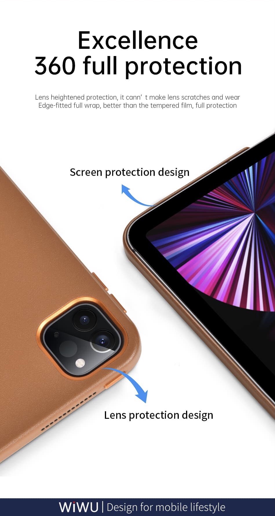 Bao Da WiWU Detachable Magnetic Case Cho iPad Pro 11 inch / Air 4 5 10.9 inch Tích Hợp Smart Cover Có Thể Đóng Tắt Mở Màn Hình - Hàng Chính Hãng