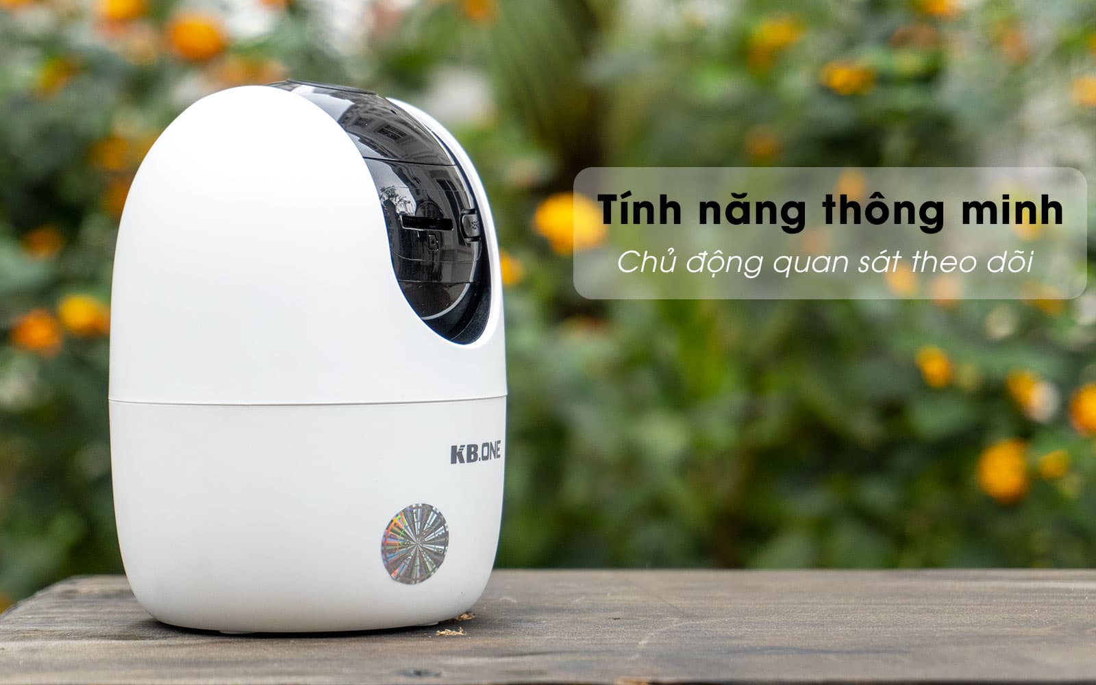 Camera Ip Wifi KBOne KN-H41P Độ Nét Cao 4.0Mp Xoay 360, Đàm Thoại 2 Chiều, Phát Hiện Chuyển Động, Theo Dõi Thông Minh - Hàng Chính Hãng