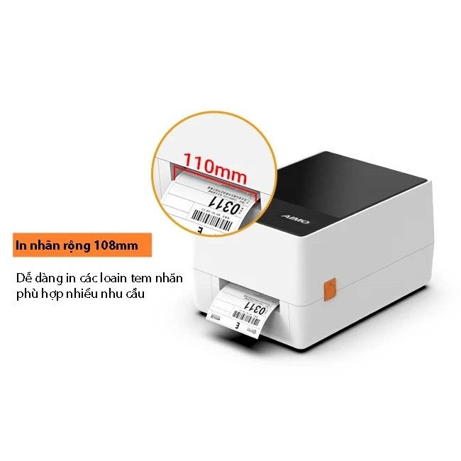 Máy Nhãn AIMO CT200 - In Đơn Sàn TMDT, in nhãn kho hàng, nhãn bán lẻ, nhãn siêu thị, nhãn mã vạch ... (Hàng chính hãng Aimo)