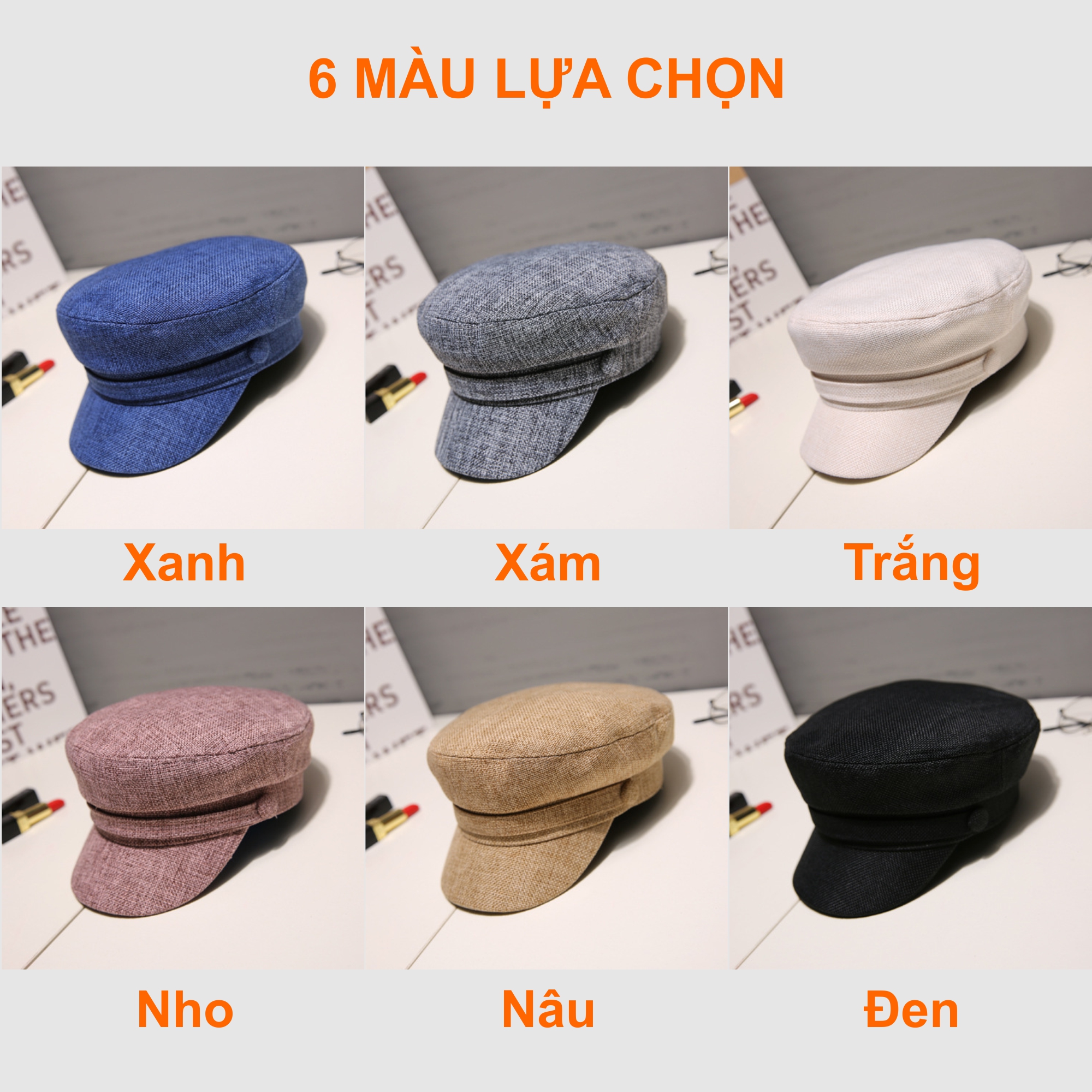 Mũ nón nồi, beret nữ thời trang phong cách ÂU/MỸ - hải quân