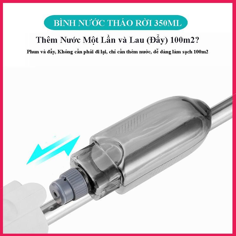 Cây lau nhà phun sương thông minh 2 trong 1, đầu xoay 360 độ tiện lợi - Broom Green Pro 02