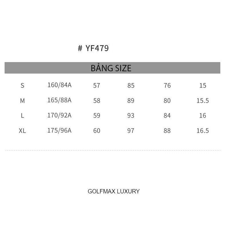 Áo ngắn tay Golf nữ chính hãng PGM - YF479 - Chất liệu vải sợi Polyester kết hợp spandex cao cấp, bền đẹp