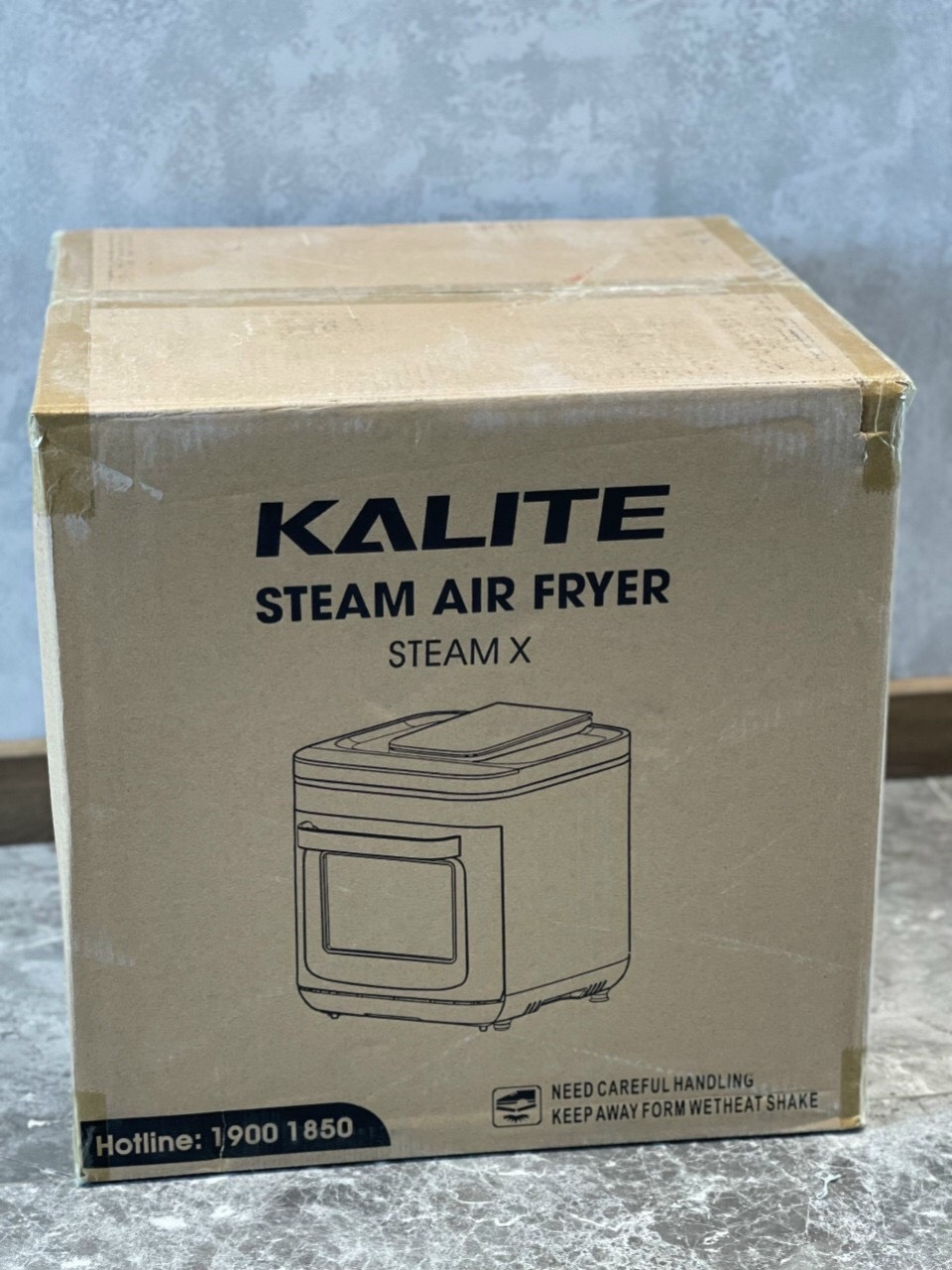 Nồi Chiên Không Dầu Kết Hợp Hấp Kalite Steam X - Công Suất 1700W, Dung Tích 15L - Hàng Chính Hãng