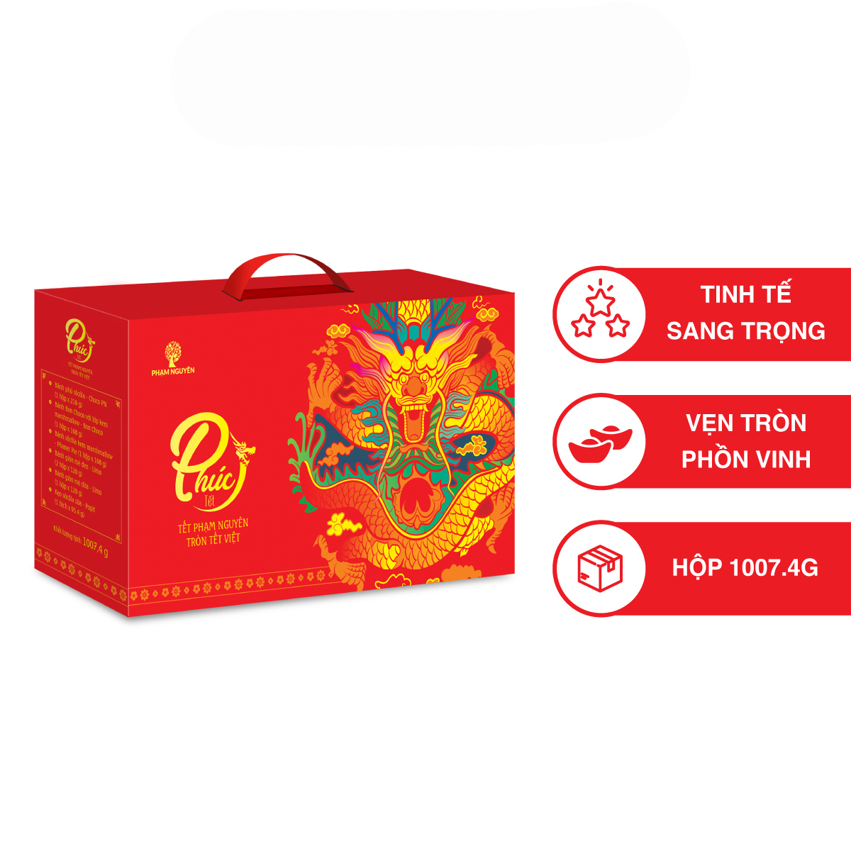 Bánh Hộp quà tặng Tết Phúc 1007,4 g