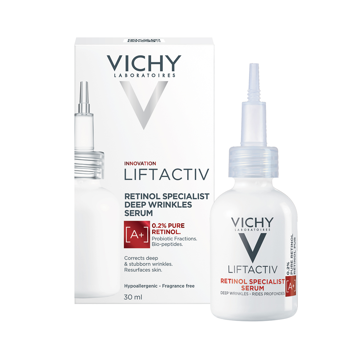 Dưỡng chất giảm nếp nhăn và giúp da trông trẻ hơn Vichy Liftactiv Retinol 30ml