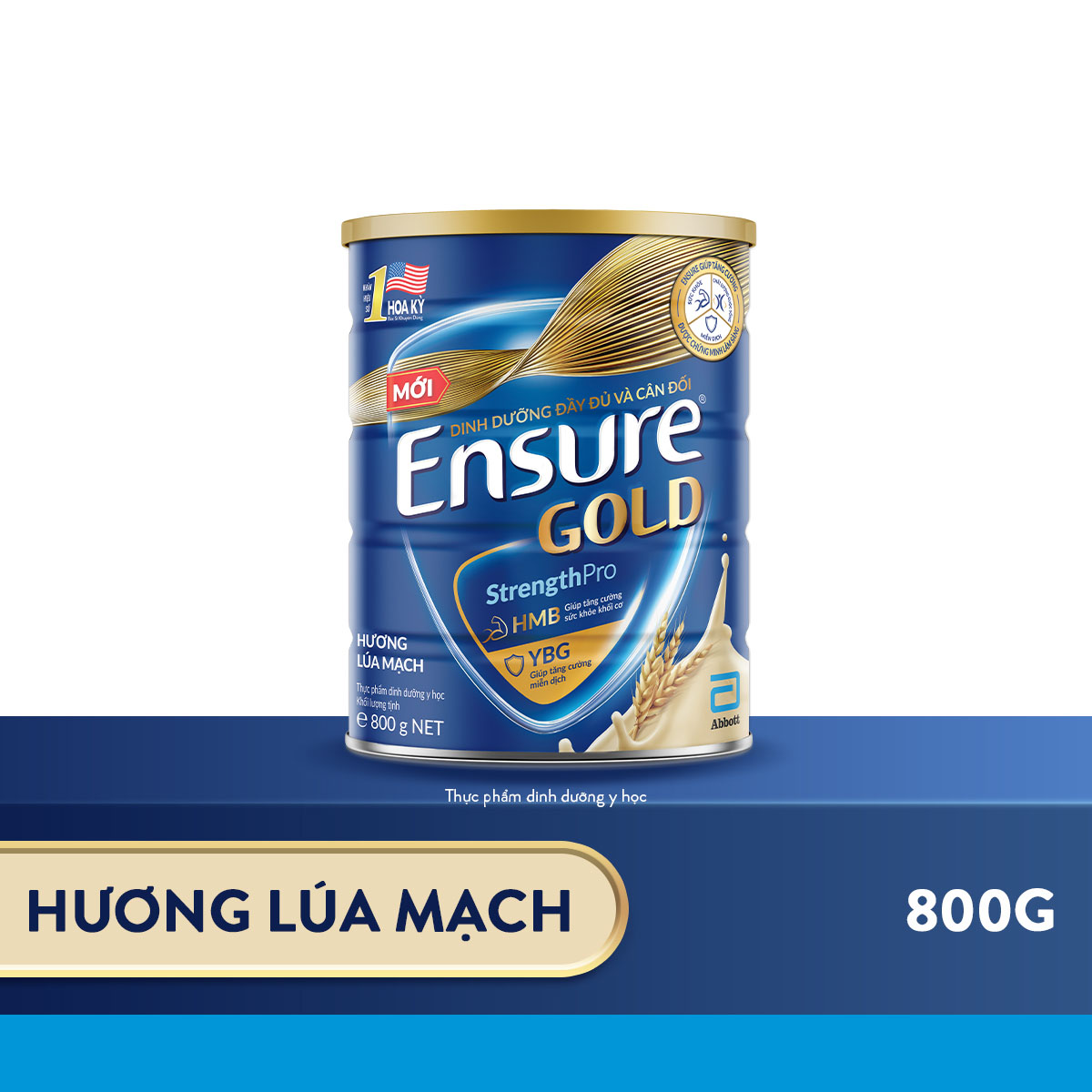 Hình ảnh Thực phẩm dinh dưỡng y học Ensure Gold hương vani lúa mạch 800g/850g