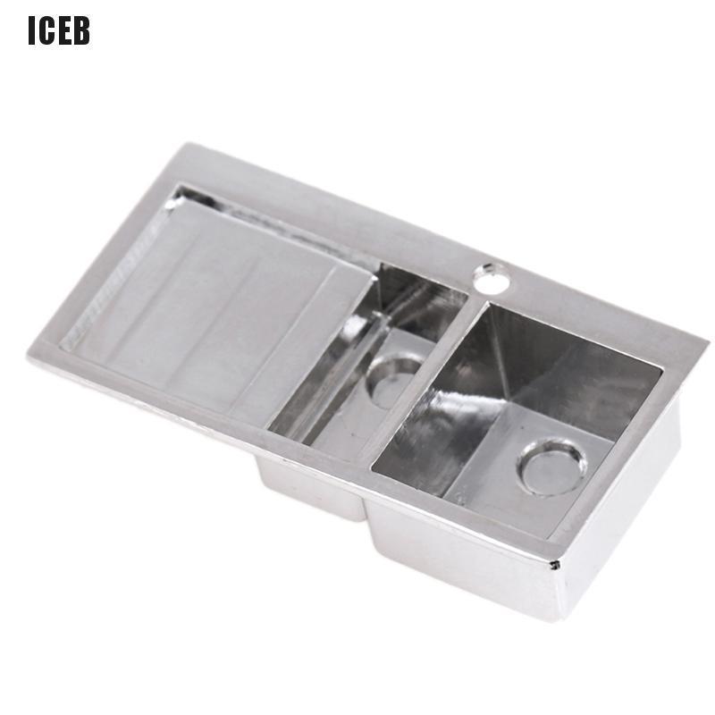 Bồn Rửa Mặt Mini Bằng Hợp Kim Cho Nhà Búp Bê
