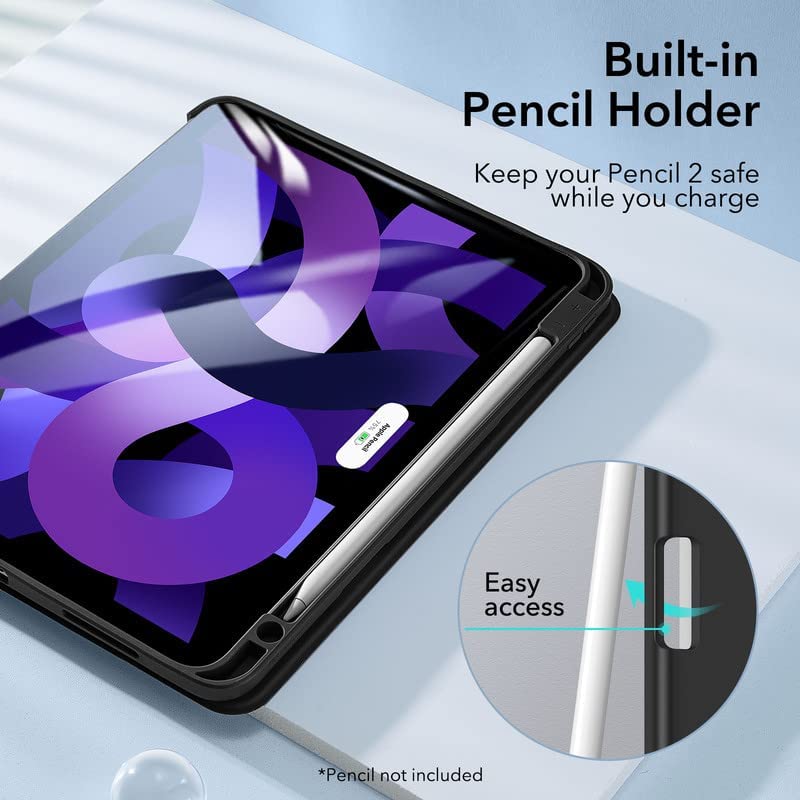 Bao da dành cho iPad Air 5 2022 10.9 Inch ESR Rebound Pencil Case (Có khe cắm bút Apple Pencil) - Hàng Chính Hãng