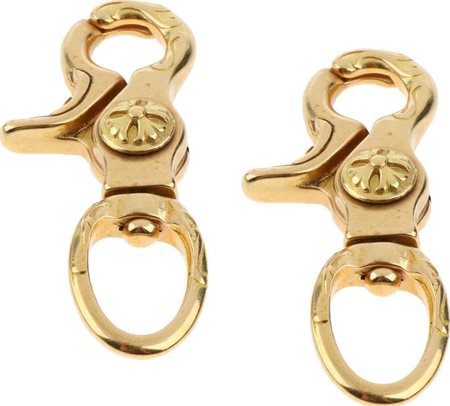 2X Đồng Tôm Hùm Clip Xoay Móc Túi Móc Chìa Khóa Thủ Công Phát Hiện 12 Mm