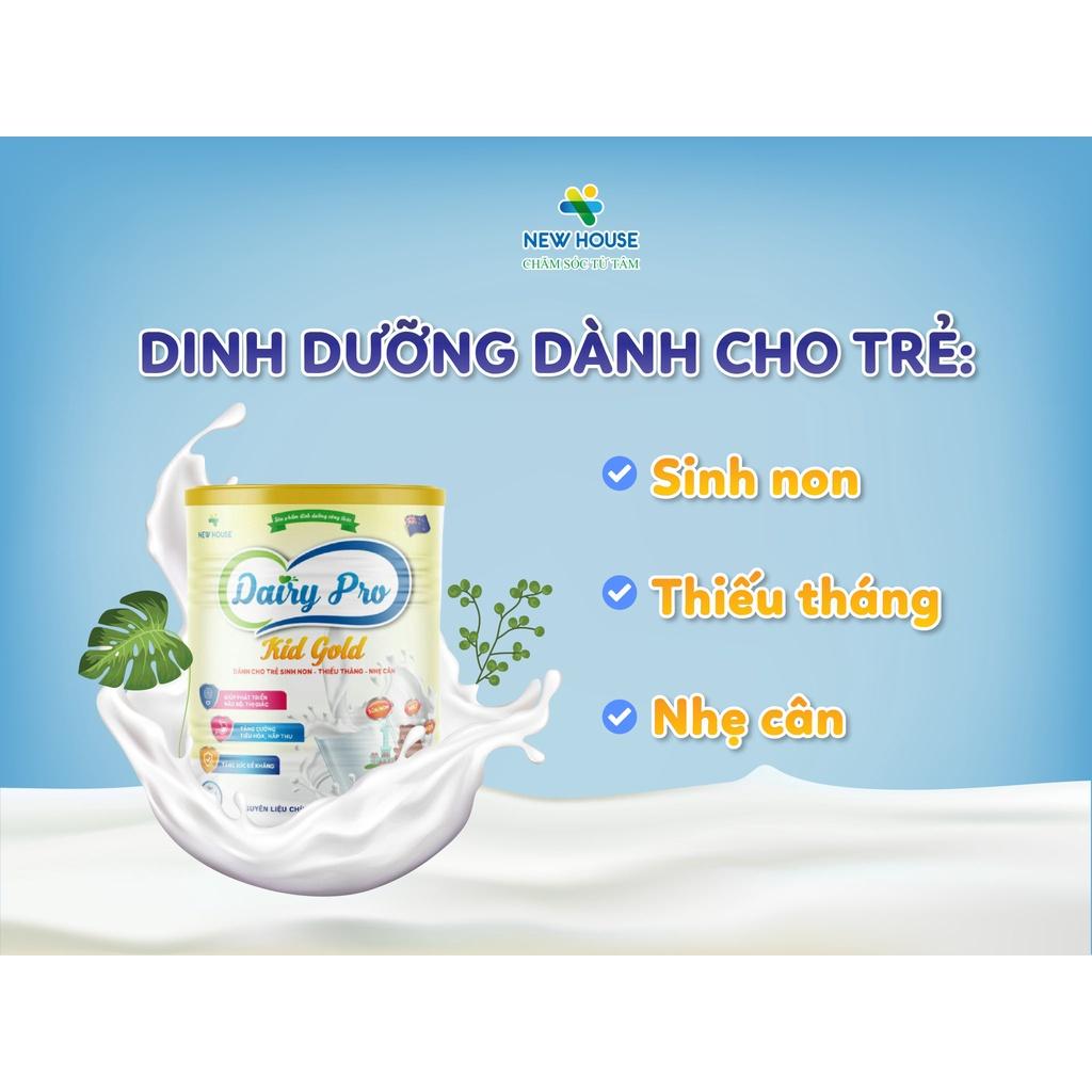 Sữa dinh dưỡng Dairy Pro Kid Gold 400-900g -Dành cho bé sinh non, thiếu tháng, nhẹ cân - Childs_day.