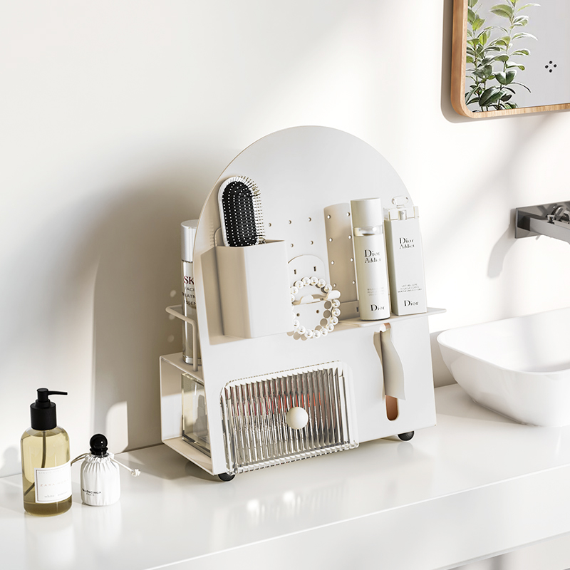 Kệ mỹ phẩm Dola Home cao cấp kim loại đa năng để bàn có ngăn kéo tiện dụng mới nhất 2023