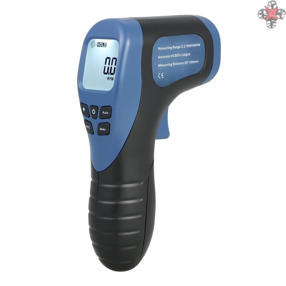Máy Đo Tốc Độ Gốc Cầm Tay Màn Hình Lcd 2.5-99999rpm Kèm 1 Phụ Kiện